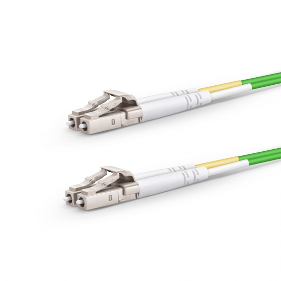 5m (16ft) LC UPC to LC UPC Duplex OM5 Multimode Wideband PVC (OFNR) 2.0mm Fiber Optic Patch Cable