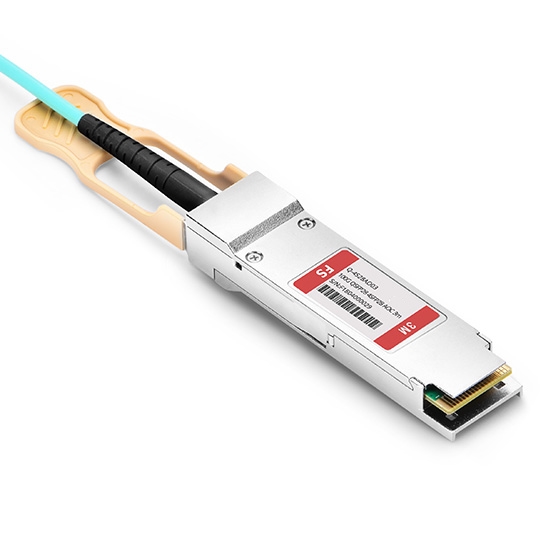 3m (10ft) 100G QSFP28 to 4x25G SFP28 Breakout Active Optical Cable for FS Switches
