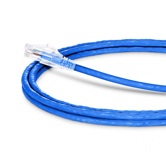 7ft (2.1m) Cat6 Snagless Unshielded (UTP) PVC CM Ethernet Network Patch Cable, Blue