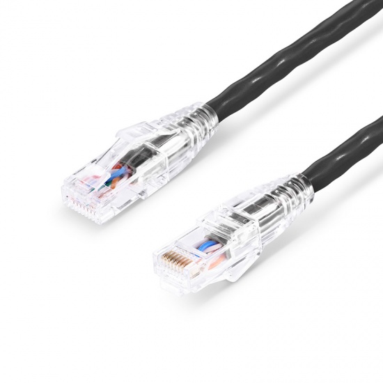 7ft (2.1m) Cat6 Snagless Unshielded (UTP) PVC CM Ethernet Network Patch Cable, Black