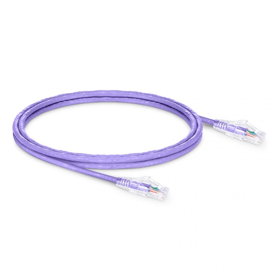 7ft (2.1m) Cat6 Snagless Unshielded (UTP) PVC CM Ethernet Network Patch Cable, Purple