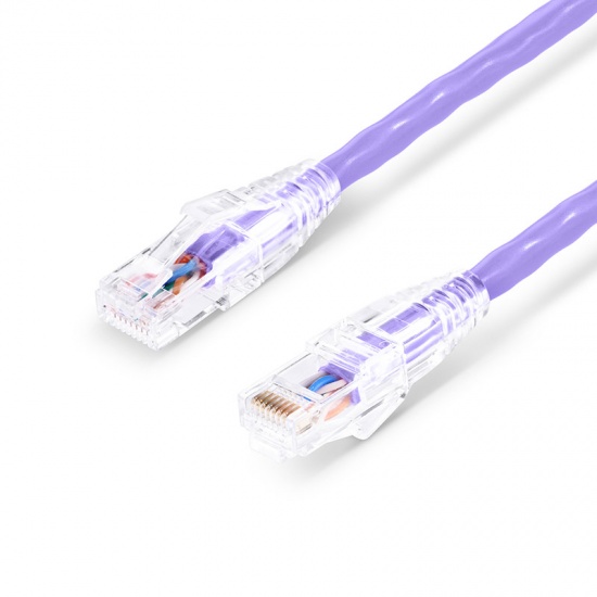 7ft (2.1m) Cat6 Snagless Unshielded (UTP) PVC CM Ethernet Network Patch Cable, Purple