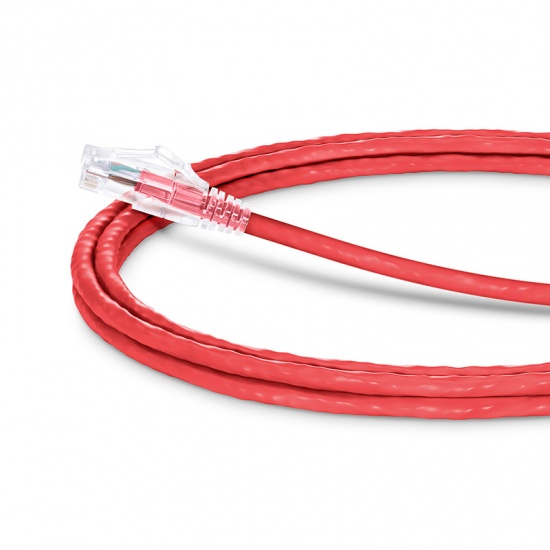 Cable de red Ethernet Cat6 snagless sin blindaje (UTP) PVC CM, rojo, 2.4m
