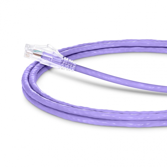 8ft (2.4m) Cat6 Snagless Unshielded (UTP) PVC CM Ethernet Network Patch Cable, Purple