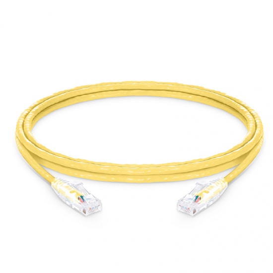 8ft (2.4m) Cat6 Snagless Unshielded (UTP) PVC CM Ethernet Network Patch Cable, Yellow