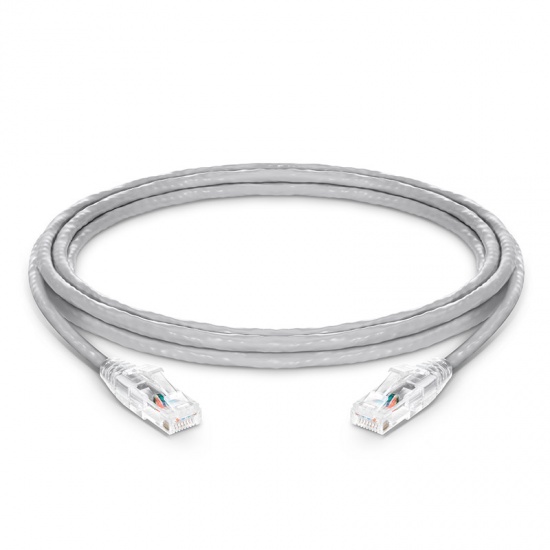 12ft (3.7m) Cat6 Snagless Unshielded (UTP) PVC CM Ethernet Network Patch Cable, Gray