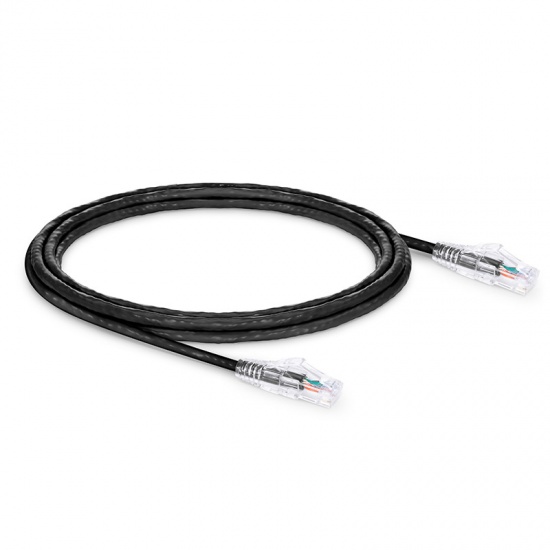 12ft (3.7m) Cat6 Snagless Unshielded (UTP) PVC CM Ethernet Network Patch Cable, Black