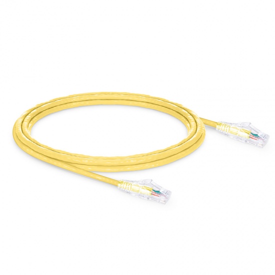 12ft (3.7m) Cat6 Snagless Unshielded (UTP) PVC CM Ethernet Network Patch Cable, Yellow