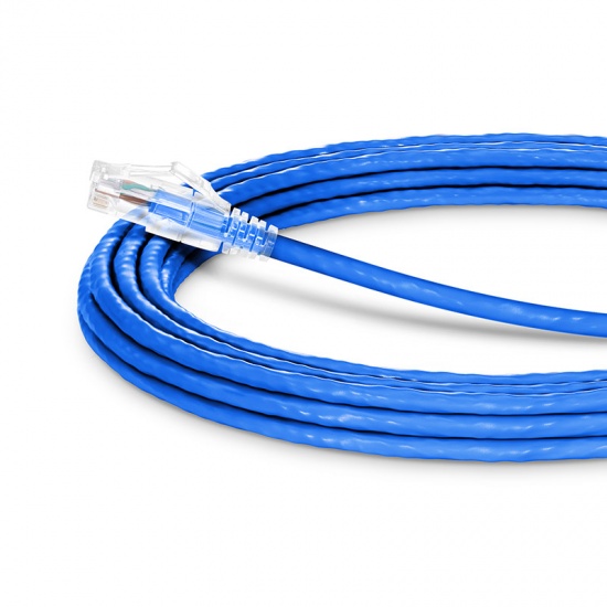 25ft (7.6m) Cat6 Snagless Unshielded (UTP) PVC CM Ethernet Network Patch Cable, Blue