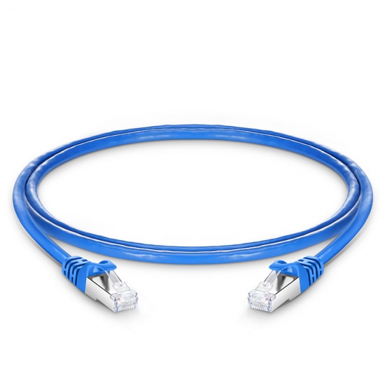 4ft (1,2m) Câble Réseau Ethernet Cat6a Snagless Blindé (SFTP) PVC CMX, Bleu
