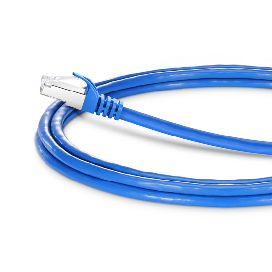 6ft (1.8m) Cat6a Snagless Shielded (SFTP) PVC CMX Ethernet Network Patch Cable, Blue