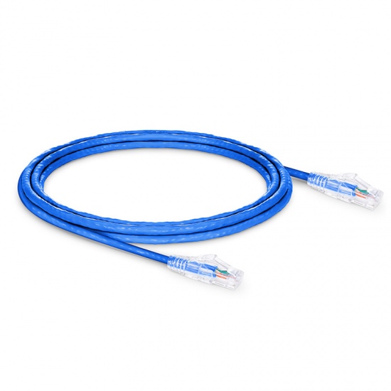 10ft (3m) Cat5e Snagless Unshielded (UTP) PVC CM Ethernet Patch Cable, Blue