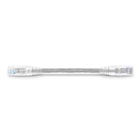 6in (0.15m) Cat6 Snagless Unshielded (UTP) PVC CM Ethernet Network Patch Cable, Gray