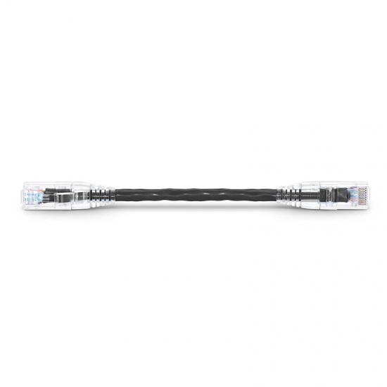 6in (0.15m) Cat6 Snagless Unshielded (UTP) PVC CM Ethernet Network Patch Cable, Black