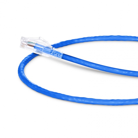 1ft (0.3m) Cat6 Snagless Unshielded (UTP) PVC CM Ethernet Network Patch Cable, Blue