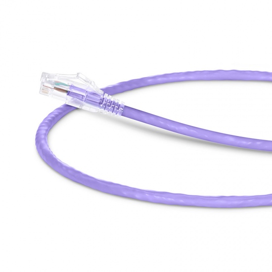 1ft (0.3m) Cat6 Snagless Unshielded (UTP) PVC CM Ethernet Network Patch Cable, Purple