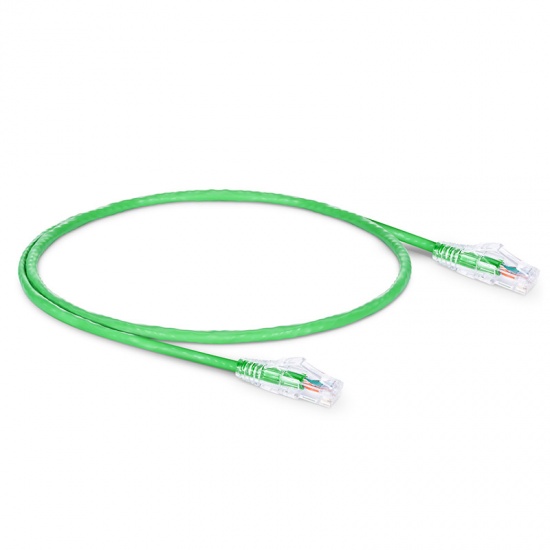 1ft (0.3m) Cat6 Snagless Unshielded (UTP) PVC CM Ethernet Network Patch Cable, Green