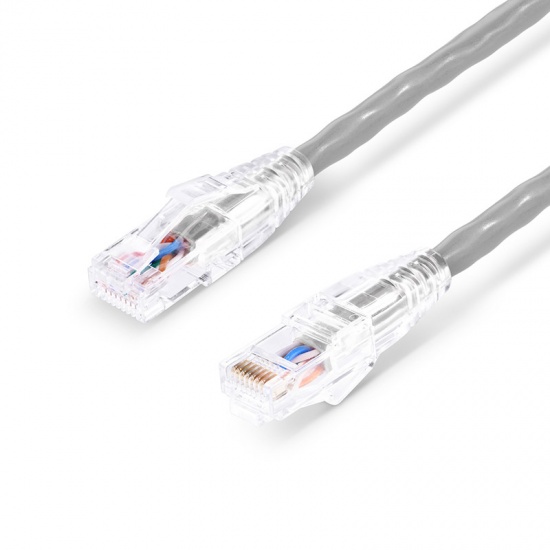10pcs CAT6 Patch Cable Gigabit UTP 8p8c CCA Material 3m, Grey 