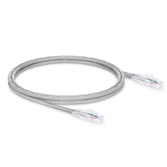 8ft (2.4m) Cat5e Snagless Unshielded (UTP) PVC CM Ethernet Patch Cable, Gray