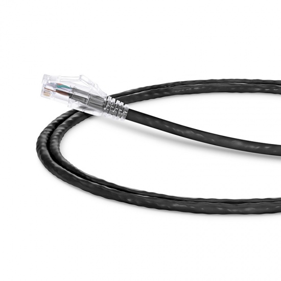 3ft (0.9m) Cat5e Snagless Unshielded (UTP) PVC CM Ethernet Patch Cable, Black