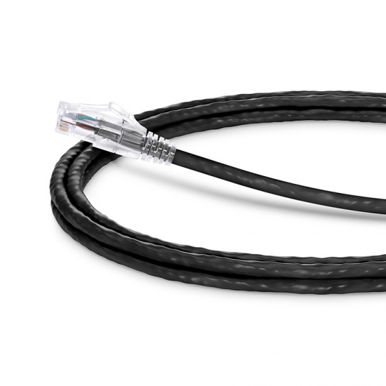 6ft (1.8m) Cat5e Snagless Unshielded (UTP) PVC CM Ethernet Patch Cable, Black