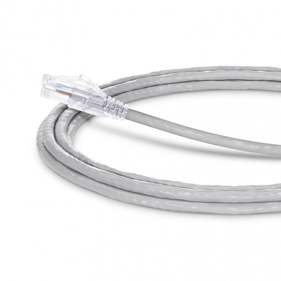 10ft (3m) Cat5e Snagless Unshielded (UTP) PVC CM Ethernet Patch Cable, Gray