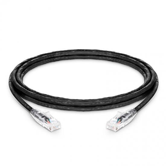 10ft (3m) Cat5e Snagless Unshielded (UTP) PVC CM Ethernet Patch Cable, Black