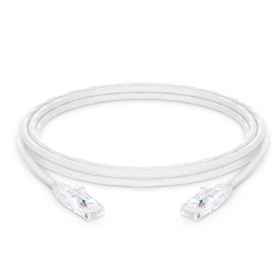 10ft (3m) Cat5e Snagless Unshielded (UTP) PVC CM Ethernet Patch Cable, White