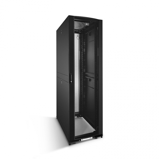 42U GR600-Series Black Server Cabinet 600 x 1170mm with 2 PDU Brackets and Adjustable Fixed Shelves