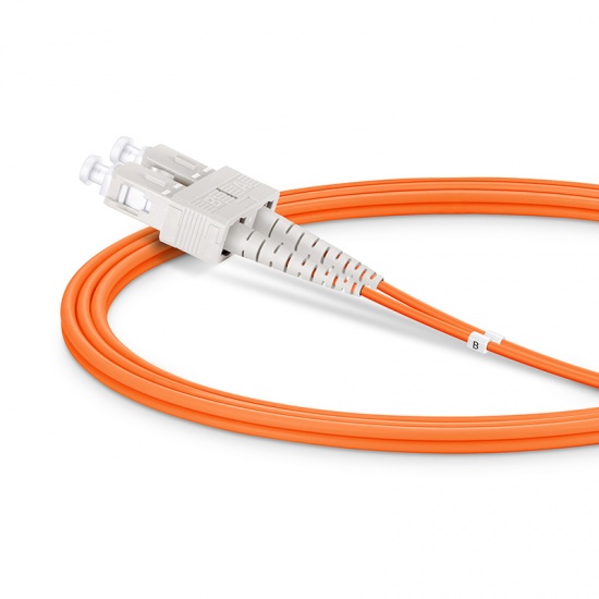 Customized Length LC UPC to SC UPC Duplex OM2 Multimode LSZH 2.0mm Fiber Optic Patch Cable