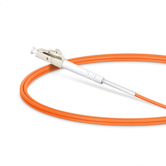 Customized Length LC UPC to LC UPC Simplex OM1 Multimode PVC (OFNR) 2.0mm Fiber Optic Patch Cable