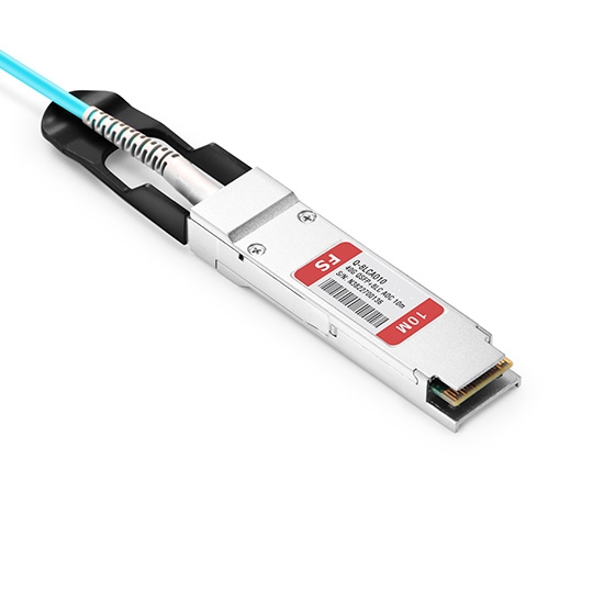 10m (33ft) Generic Compatible 40G QSFP+ to 4 Duplex LC Breakout Active Optical Cable