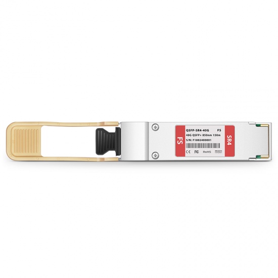 Generic Compatible 40GBASE-SR4 QSFP+ 850nm 150m DOM MTP/MPO-12 MMF Optical Transceiver Module