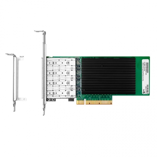 Intel XL710-BM1-Based Ethernet Network Interface Card, 10G Quad-Port  SFP+, PCIe 3.0 x 8, Tall&Short Bracket