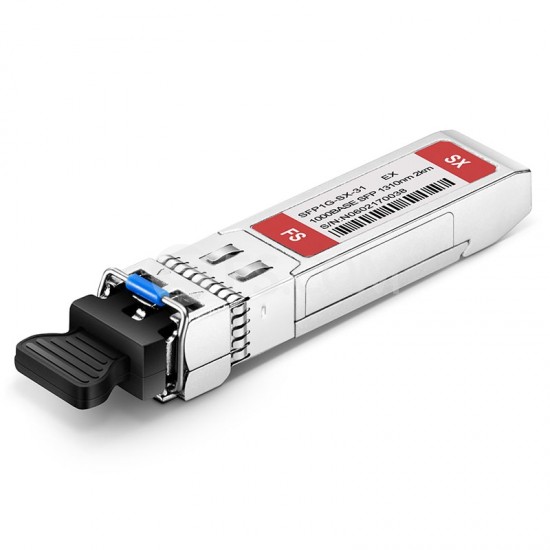 Extreme Networks I-MGBIC-LC03 Compatible 1000BASE-LX SFP 1310nm 2km DOM Duplex LC MMF Transceiver Module