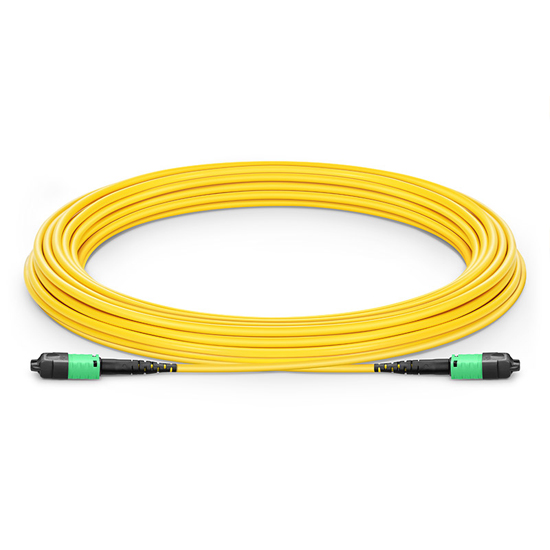 Customized MTP® PRO 8-144 Fibers MTP®-12 OS2 Single Mode Elite Trunk Cable, Yellow