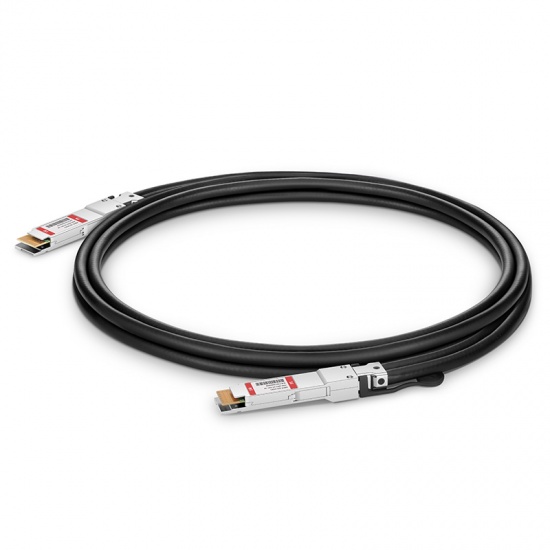 Cable Twinax de cobre de conexión directa pasivo (DAC) compatible genérico, 400G QSFP-DD 1m (3ft)