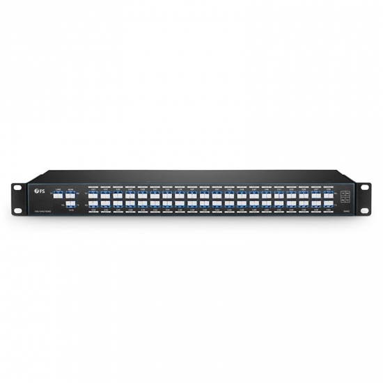 40 Channels 100GHz C21-C60, with 1310nm Port and Monitor Port, LC/UPC, Dual Fiber DWDM Mux Demux, 1U Rack Mount