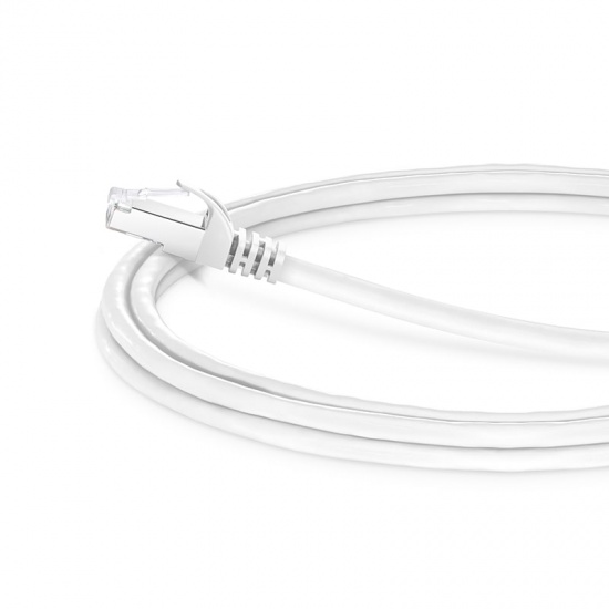 5ft (1.5m) Cat6a Snagless Shielded (SFTP) PVC CM Ethernet Network Patch Cable, White