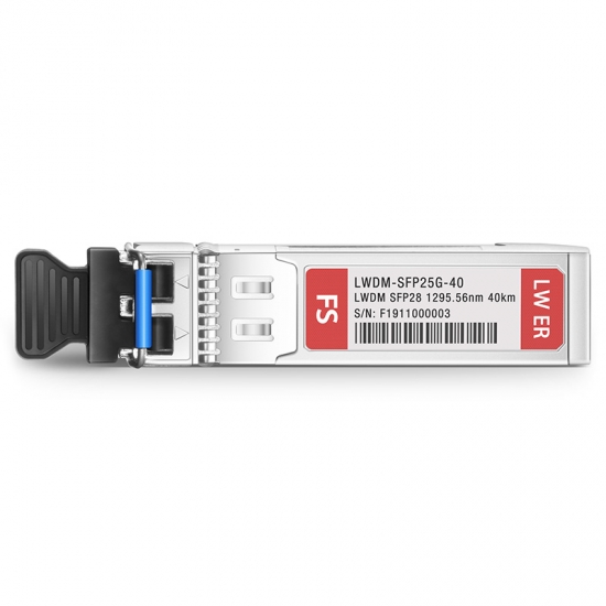 25G LWDM SFP28 1295.56nm 40km DOM Optical Transceiver Module for FS Switches