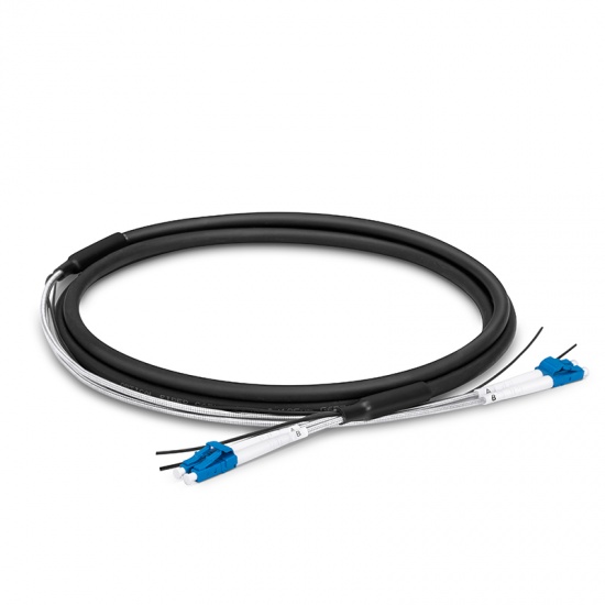 50m (164ft) LC UPC to LC UPC Duplex OS2 Single Mode 7.0mm LSZH FTTA Outdoor Fiber Patch Cable for Base Station