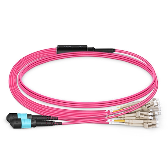 Customized 8-144 Fibers MTP®-12 OM4 Multimode Elite Breakout Cable