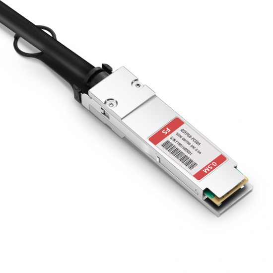 0,5m (2ft) Câble à Attache Directe Twinax en Cuivre Passif QSFP56 200G pour Switchs de FS