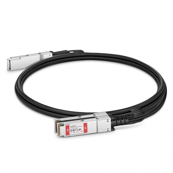 2m(7ft) FS Compatible 100G QSFP28 to 2x50G QSFP28 Passive Direct Attach Copper Breakout Cable