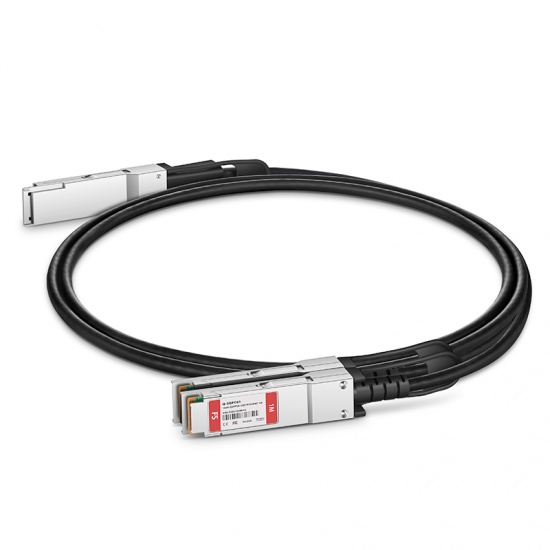 Cisco kompatibles 100G QSFP28 auf 2x50G QSFP28 passives Kupfer Breakout Direkt Attach Kabel (DAC), 1m(3ft)