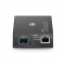 Unmanaged 1x 100M/1G/2.5G/5G/10GBase-T to 1x 10GBase-X SFP+ Slot 10Gigabit Ethernet Media Converter, American Plug Standard