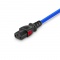 6.6ft (2m) Z-Lock Dual Locking IEC320 C14 to IEC320 C13 14AWG 250V/15A Power Extension Cord, Blue