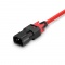 3.3ft (1m) Z-Lock Dual Locking IEC320 C14 to IEC320 C13 14AWG 250V/15A Power Extension Cord, Red