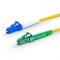 Customized Length LC UPC to LC APC Simplex OS2 Single Mode PVC (OFNR) 2.0mm Fiber Optic Patch Cable