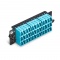 FHD Fiber Adapter Panel, 36 Fibers OM4 MultiMode, 18 x LC UPC Duplex (Aqua) Adapter, Ceramic Sleeve
